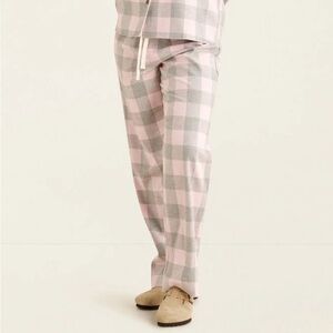Roots Pink and Gray Plaid women’s pajamas